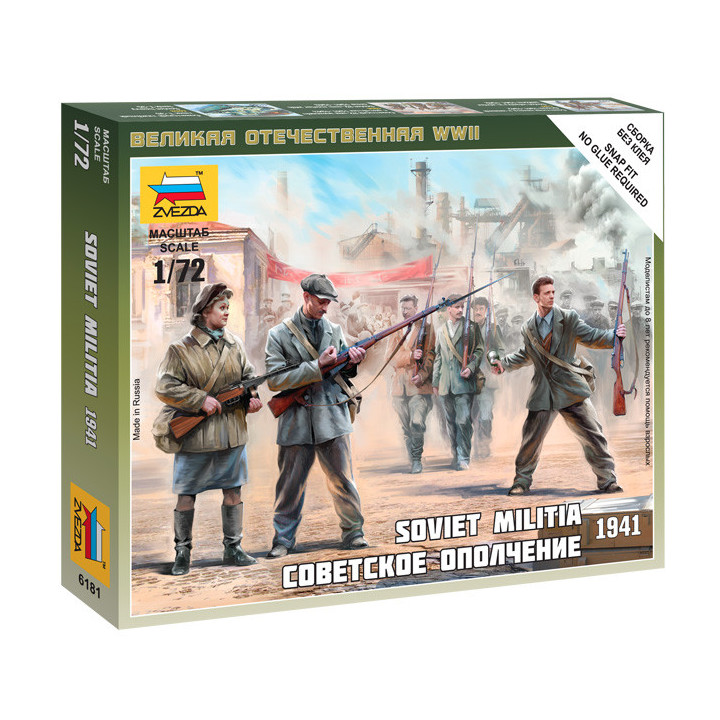 ZVEZDA 1/72 SOVĚTSKÁ MILICE 1941 (6181)