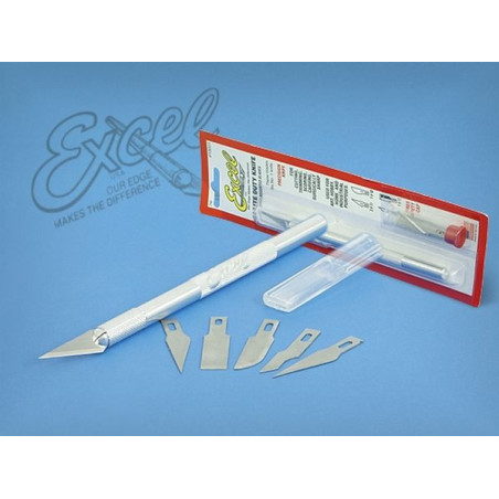 EXCEL MODELING KNIFE K1 + 5 SPARE BLADES (EX19001)