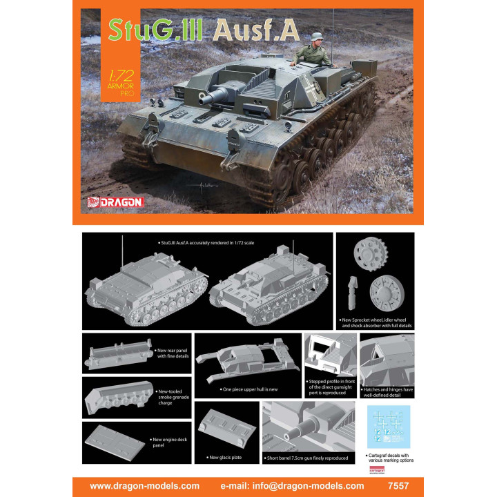 DRAGON 1/72 STUG.III AUSF.A (7557)