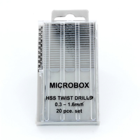MC SET of drill bits 0,3-1,6 mm / 20 pieces (PDR4001)