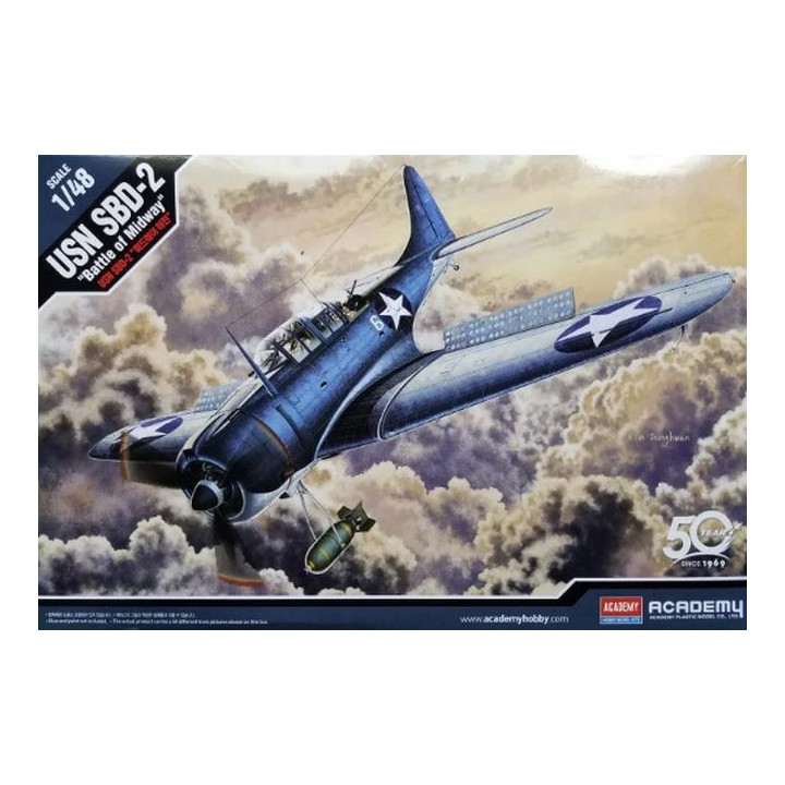 ACADEMY 1/48 USN SBD-2 "BATTLE OF MIDWAY" (12335)