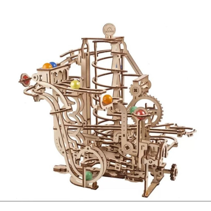 UGEARS MARBLE RUN (70177) SPIRAL TRAILER mechanical model
