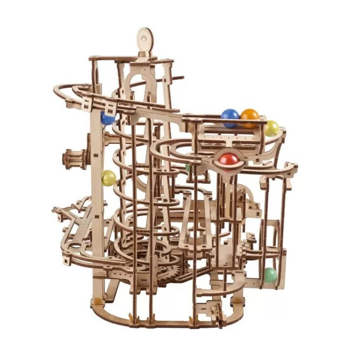 UGEARS MARBLE RUN (70177) SPIRAL TRAILER mechanical model